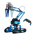 Advanced Engineering Series, Top Race Remote Control RC Robot Arm, Alloy Metal Mechanical Robotic Arm Building Kit, DIY Take Apart Stem Excavator Robot