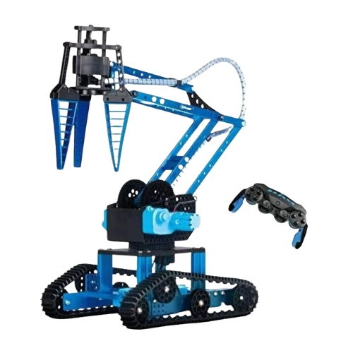 Advanced Engineering Series, Top Race Remote Control RC Robot Arm, Alloy Metal Mechanical Robotic Arm Building Kit, DIY Take Apart Stem Excavator Robot