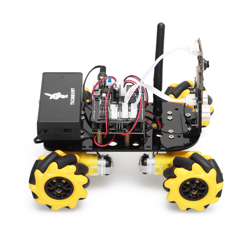 DIY Robotic Arm Car Kit ESP32 Remote Control Smart Robot Vehicle STEM Coding Programming Educational Learning for Arduino