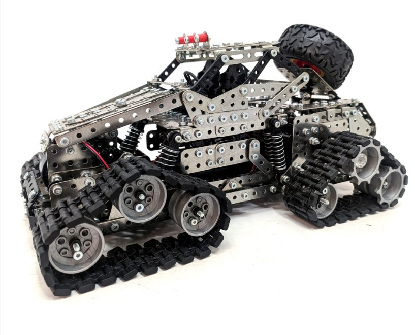 BrightForge SteelRover 1929™ | 1,929-Piece Metal Remote-Controlled All-Terrain Crawler STEM Building Kit