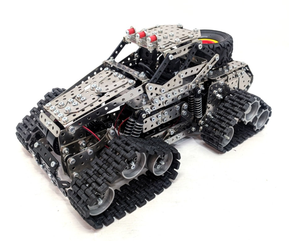 BrightForge SteelRover 1929™ | 1,929-Piece Metal Remote-Controlled All-Terrain Crawler STEM Building Kit