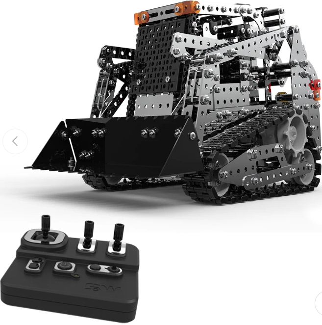 BrightForge SteelLoader RC | Remote-Controlled Metal Crawler Loader STEM Engineering Building Kit