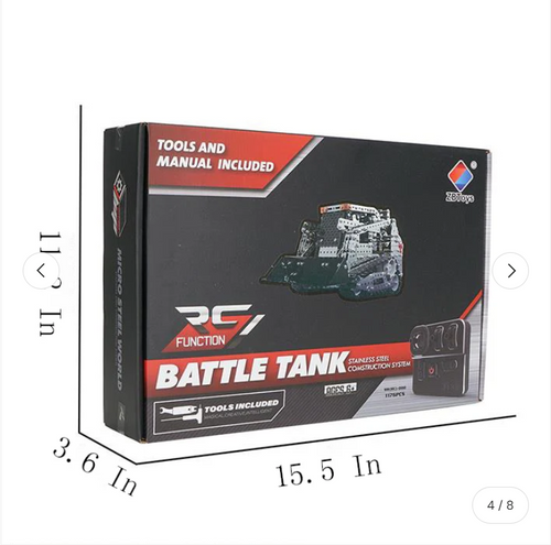 BrightForge SteelLoader RC | Remote-Controlled Metal Crawler Loader STEM Engineering Building Kit